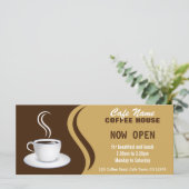 Café Menu Café Café Brown et Beige Cartes en rack (Debout devant)