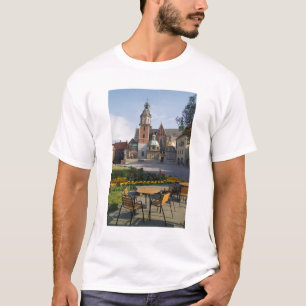 Cafe met uitzicht op Wawelkathedraal, Wawel Hill, T-shirt