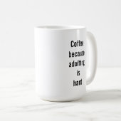 Café mignon d'énonciation tasse de classique de 15 (Devant droit)