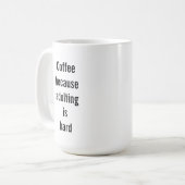 Café mignon d'énonciation tasse de classique de 15 (Devant gauche)