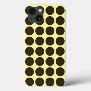 Café Mocha Cream Neutrale Stippen iPhone 13 Hoesje