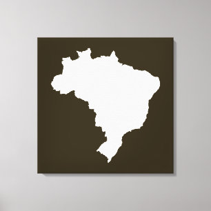 Café Mocha Festive Brazilië in Emporiomoffa Canvas Afdruk