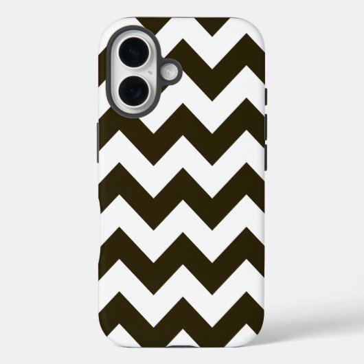 Café Mocha Neutral Chevrons Case-Mate iPhone Case (Achterkant)