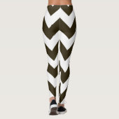 Café Mocha Neutral Chevrons Leggings (Achterkant)