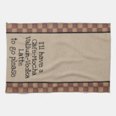 Cafe Mocha Valium Vodka latte om alsjeblieft te ga Theedoek (Horizontaal)