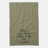 Cafe Mocha Valium Vodka latte om alsjeblieft te ga Theedoek (Verticaal)