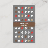 Café moderne Café Bean Carte de visite (Dos)