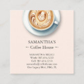 Café moderne Cartes de visite professionnels (Devant)