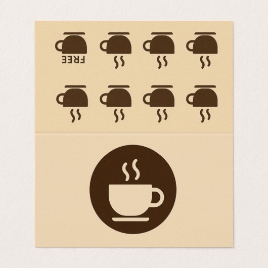 ☕ Café moderne Loyauté & Carte de visite (Extérieur déplié)