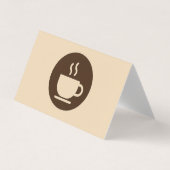 ☕ Café moderne Loyauté & Carte de visite (Devant)