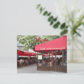 Café Montparnasse Paris, France, Voyage Carte post (Debout devant)
