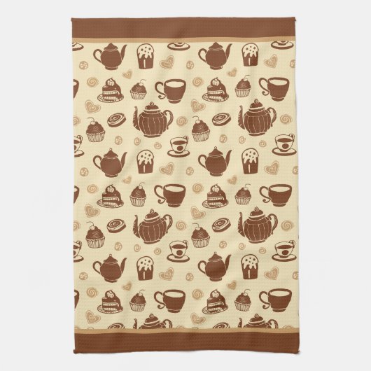 Café motif Serviettes de cuisine (Vertical)