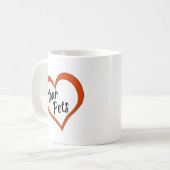 Café Mug Aimez votre animal de compagnie design (Devant gauche)