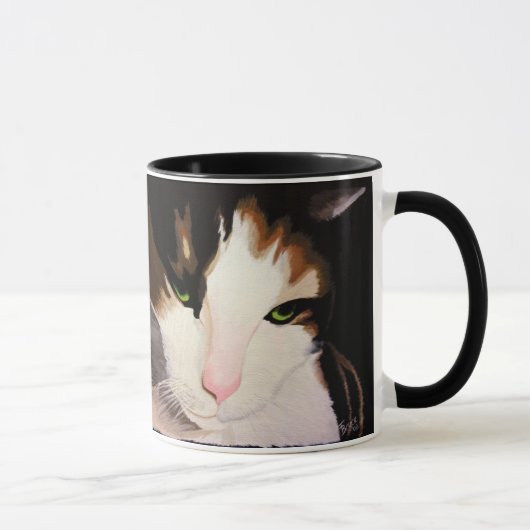 Café Mug avec Calico Cat (Droite)