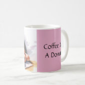 Café Mug avec chat et beignets - Café & A Donut (Devant droit)