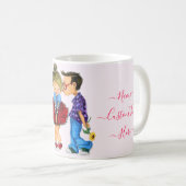 Café Mug avec couple Amour Saint Valentin Cadeau (Devant droit)