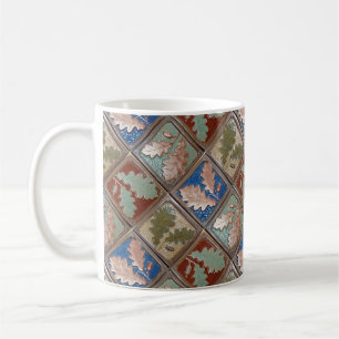 Café Mug avec feuilles de chêne Design