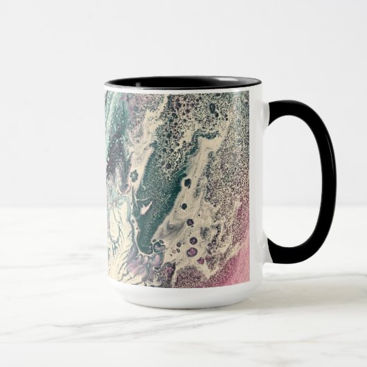 Café Mug avec Johnson Abstrait Artwork (Droite)