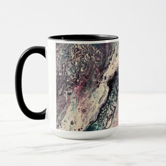 Café Mug avec Johnson Abstrait Artwork (Gauche)