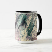 Café Mug avec Johnson Abstrait Artwork (Devant droit)