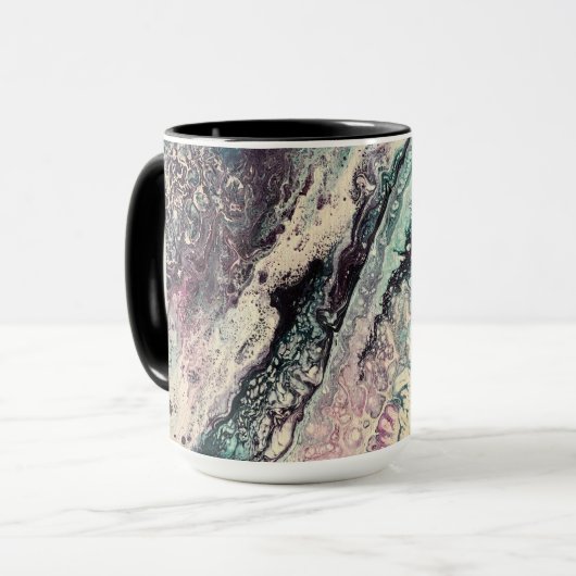 Café Mug avec Johnson Abstrait Artwork (Devant gauche)