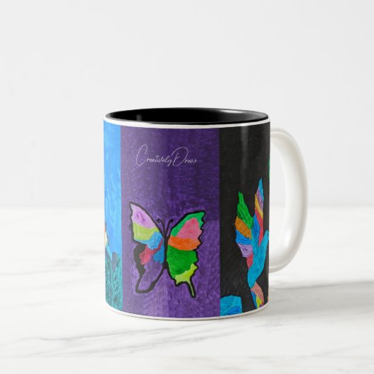 Café Mug avec l'illustration préférée CreativeDrew (Devant droit)