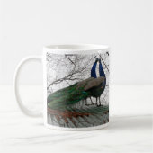 CAFÉ MUG AVEC PEACOCK IMAGE (Gauche)