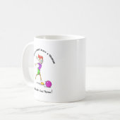Café Mug : Bowling - Cette fille peut lancer (Devant gauche)