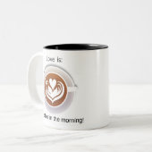Café Mug Café Coupe L'amour est : Café (Devant gauche)