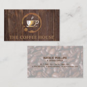 Café Mug | Cartes en bois (Devant / Derrière)