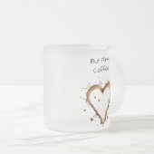 Café Mug, Coeur Conception Café, I Love Coffee Mug (Devant droit)