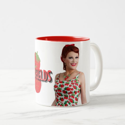 Café Mug de fraises Fields (Devant droit)