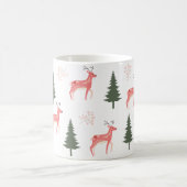 Café Mug de Noël de rennes roses (Centre)