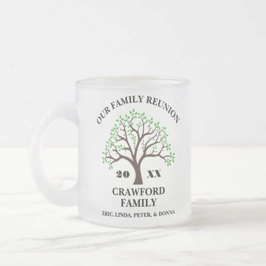 Café Mug de réunion familial personnalisé (Gauche)