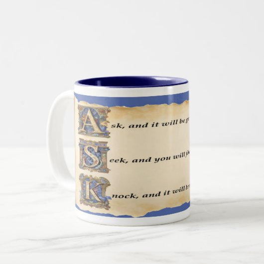 Café Mug : Demander, Chercher et Frapper (Devant gauche)