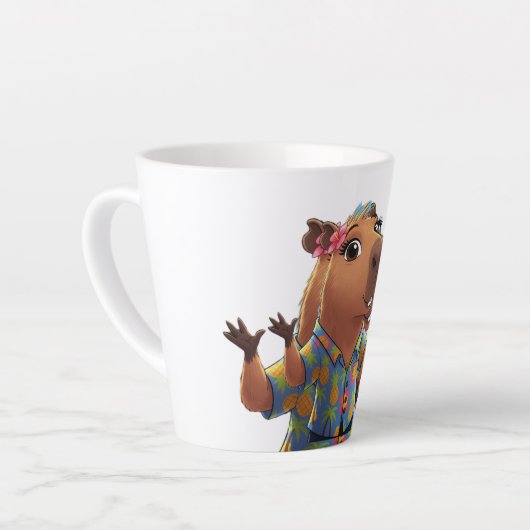 café mug drôle capybara (Angle gauche)