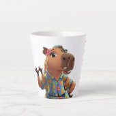 café mug drôle capybara (Devant)