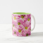 Café Mug - Gerbera rose Daisis (Devant droit)