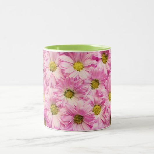 Café Mug - Gerbera rose Daisis (Centre)