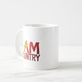 Café Mug I am Country Design (Devant gauche)