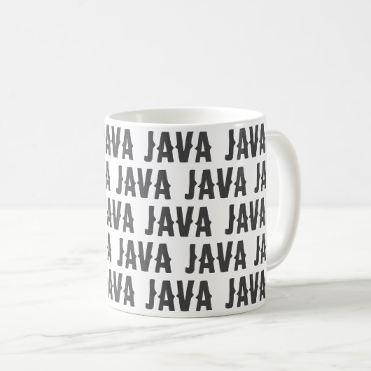 Café Mug "Java" Grande idée cadeau (Devant droit)