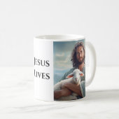 Café Mug Jésus vit (Devant droit)