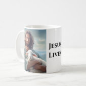 Café Mug Jésus vit (Devant gauche)