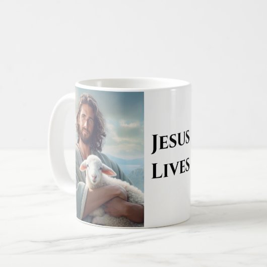 Café Mug Jésus vit (Devant gauche)