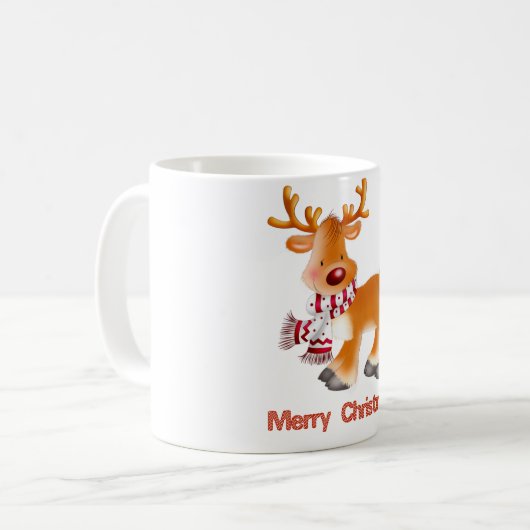Café Mug | Mug de thé | Joyeux Noël (Devant gauche)