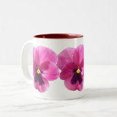 Café Mug - Pansy Rose foncé (Devant gauche)