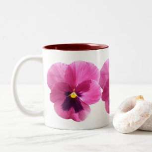 Café Mug - Pansy Rose foncé