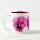 Café Mug - Pansy Rose foncé (Gauche)