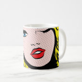 Café Mug - Pop Art O-K (Devant droit)