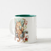 Café Mug Pour Amoureux de les chats Cute Cat Art (Devant gauche)